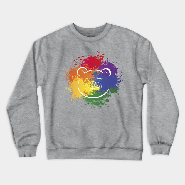 Pride Colors Bear 2016 Crewneck Sweatshirt by JayGeeArt